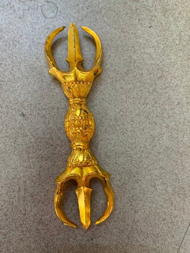 Tibetan bronze gold plated - tibetan,